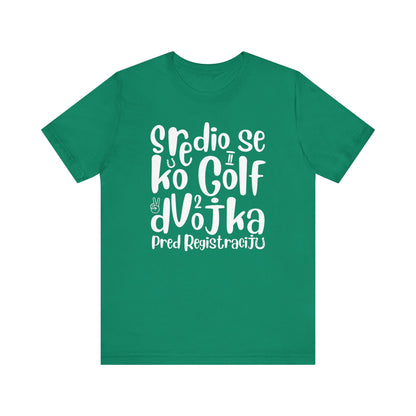 VW Golf 2 bosnisch Lustiges Kurzarm-T-Shirt