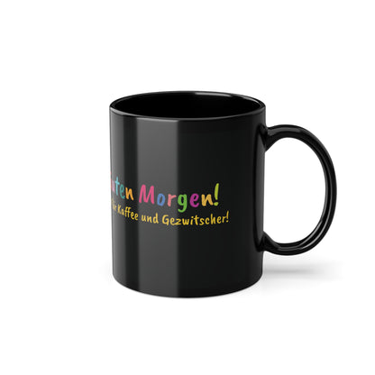 Schwarz Papagei Kaffeebecher 0,33L