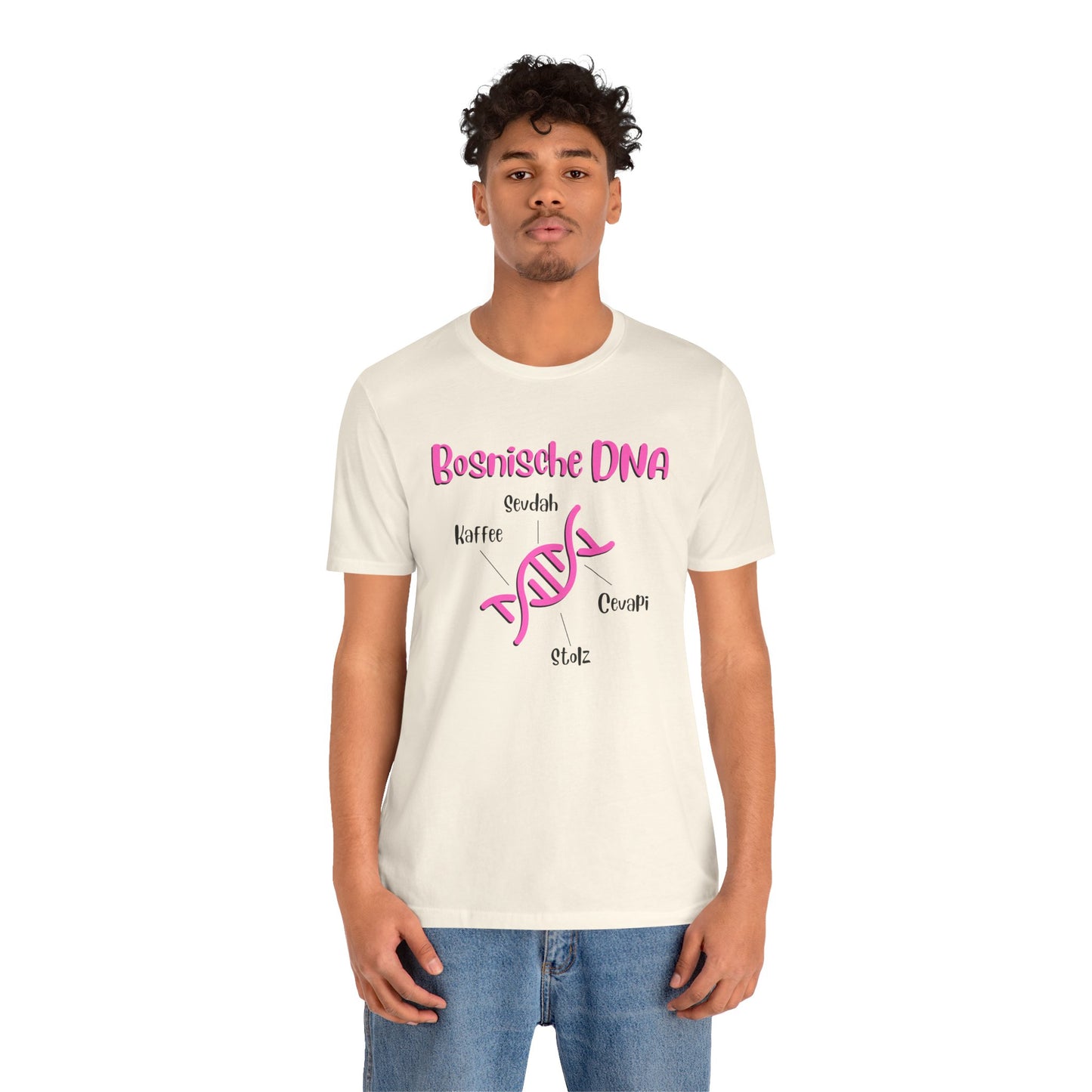 Bosnische DNA Unisex Kurzärmeliges T-Shirt