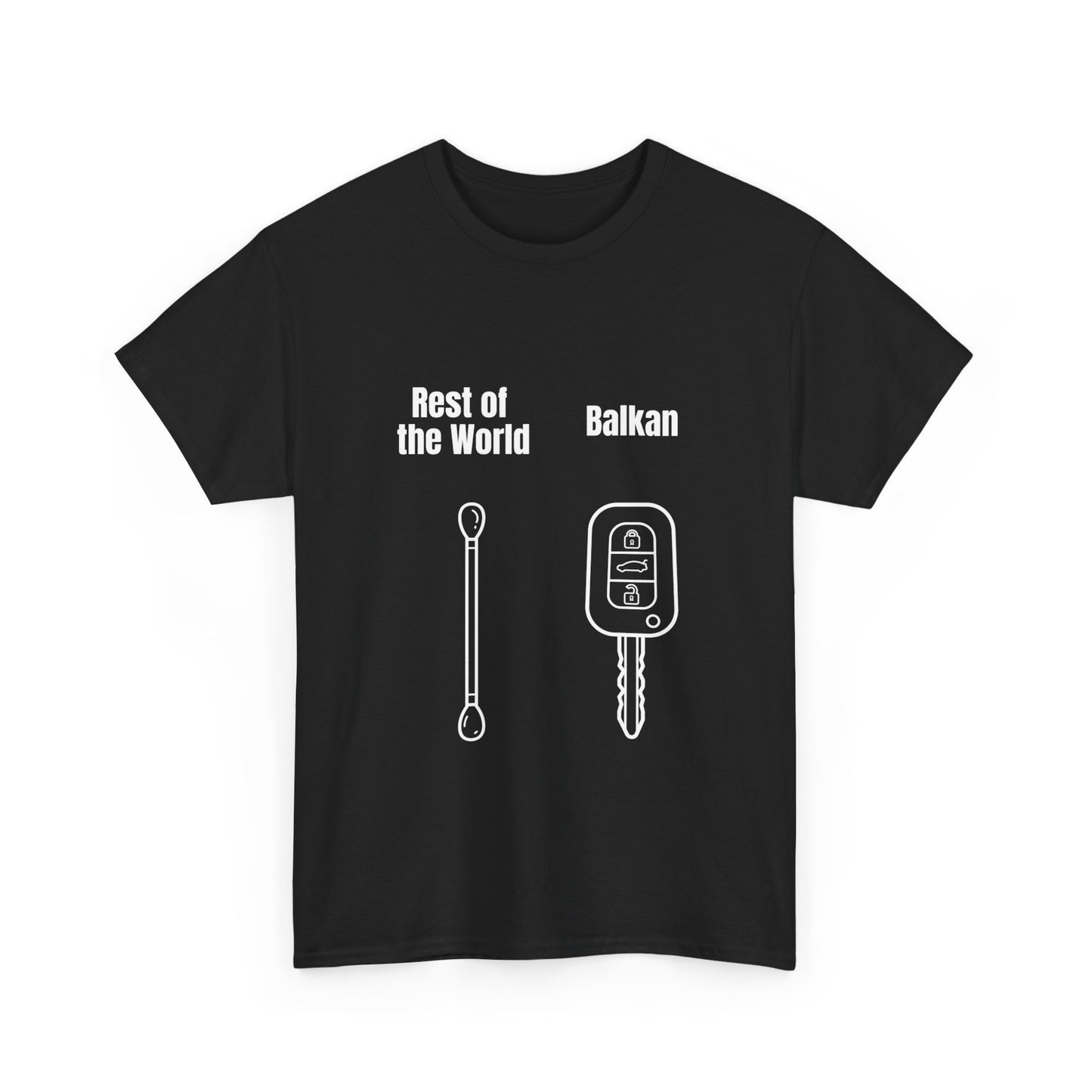 Lustiges Balkan T-Shirt Unisex Schweres Baumwoll-T-Shirt