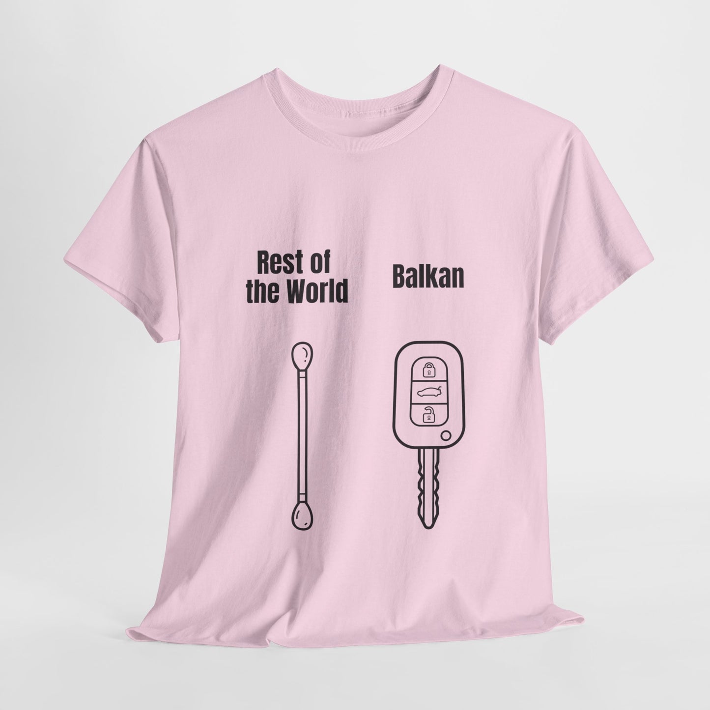 Lustiges Balkan T-Shirt Unisex Schweres Baumwoll-T-Shirt