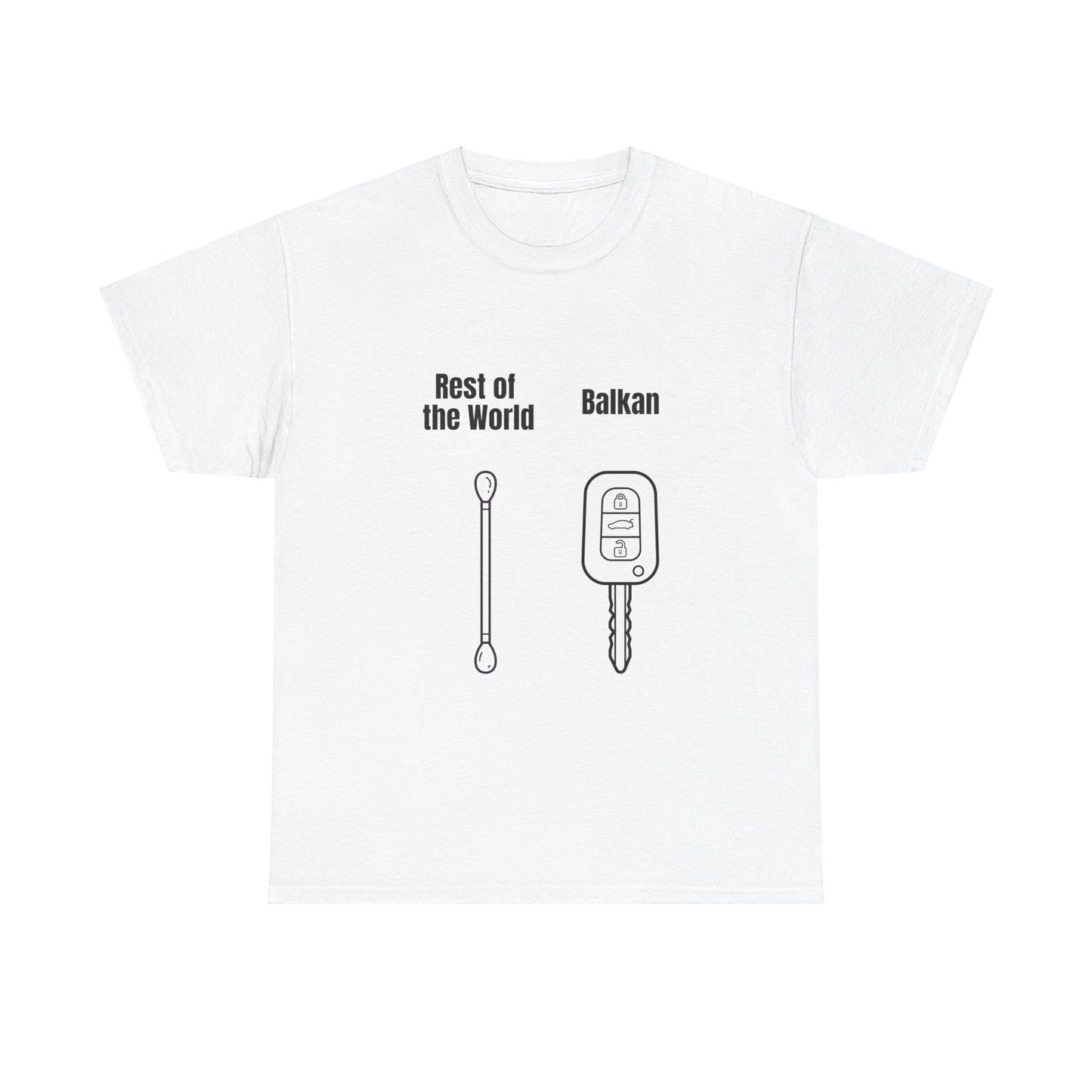 Lustiges Balkan T-Shirt Unisex Schweres Baumwoll-T-Shirt
