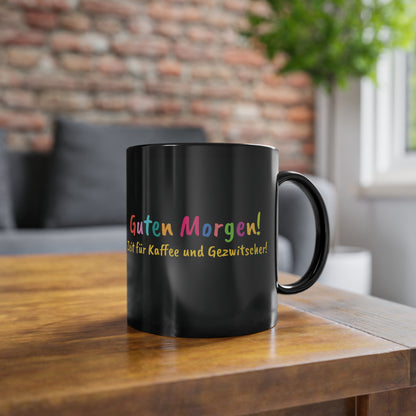 Schwarz Papagei Kaffeebecher 0,33L