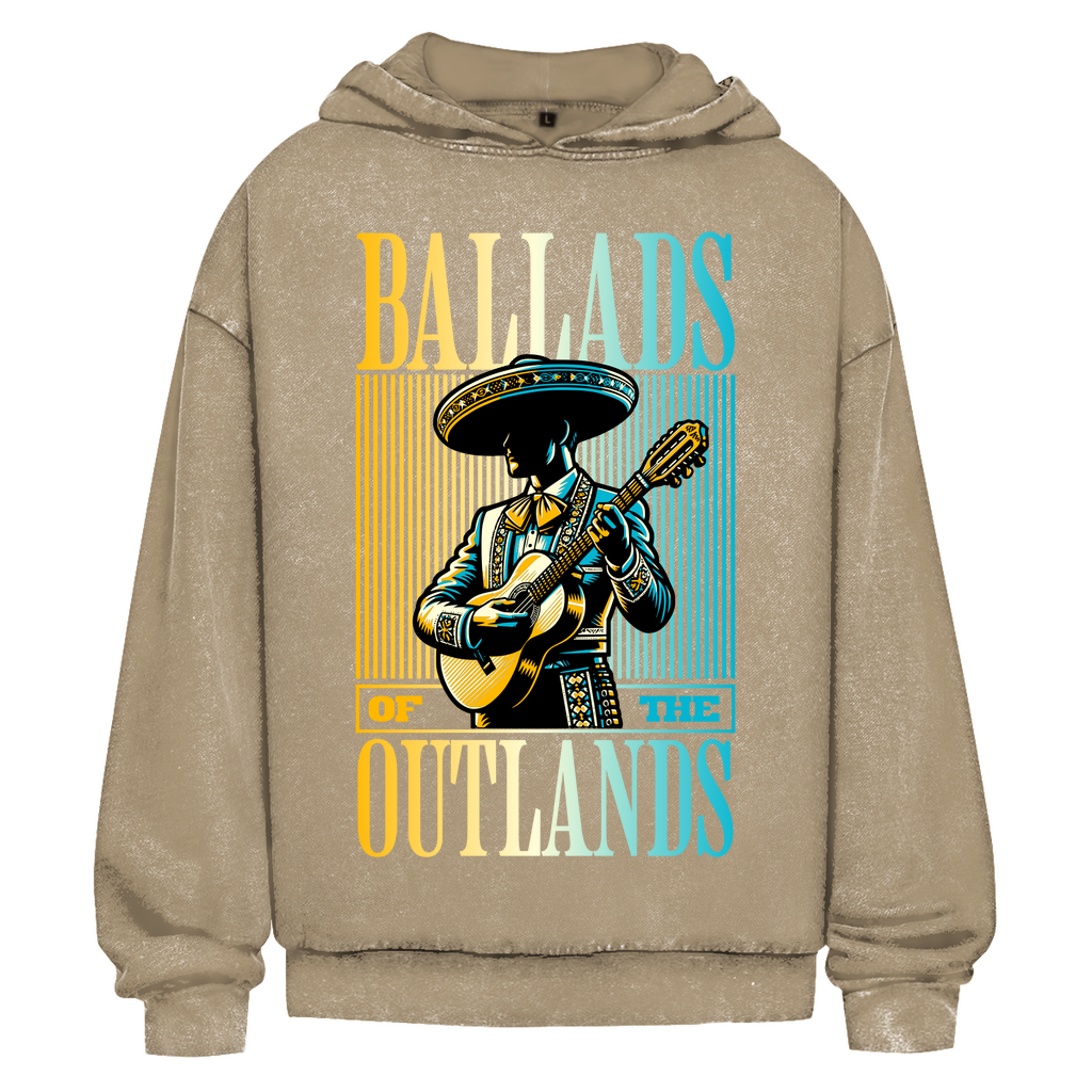 Outlands  Verwaschener Oversize-Hoodie