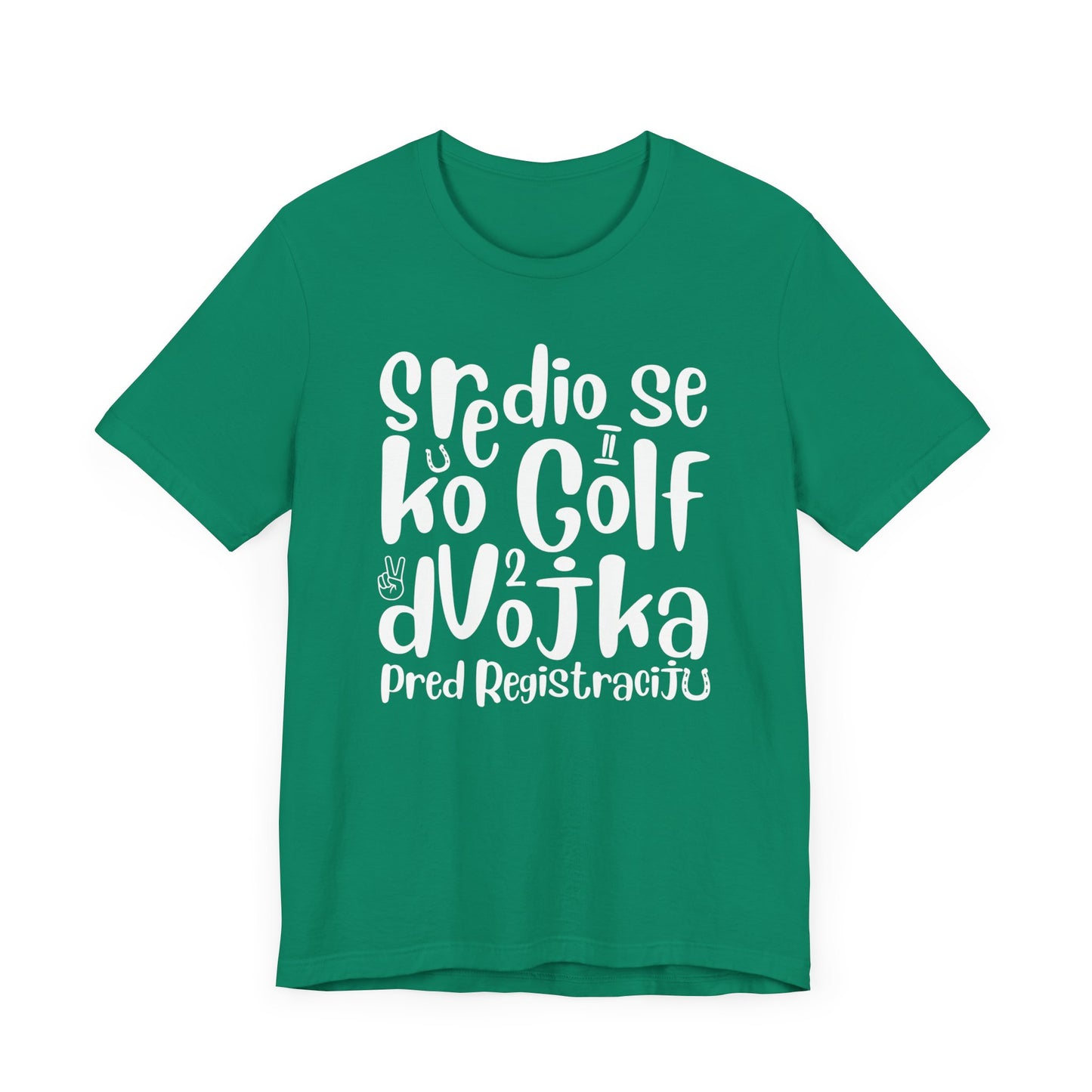 VW Golf 2 bosnisch Lustiges Kurzarm-T-Shirt