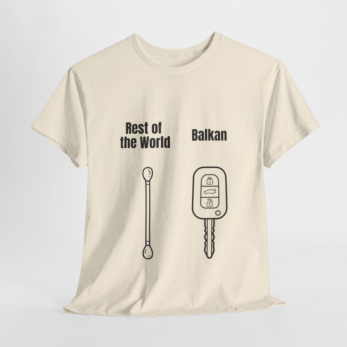 Lustiges Balkan T-Shirt Unisex Schweres Baumwoll-T-Shirt