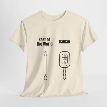 Lustiges Balkan T-Shirt Unisex Schweres Baumwoll-T-Shirt