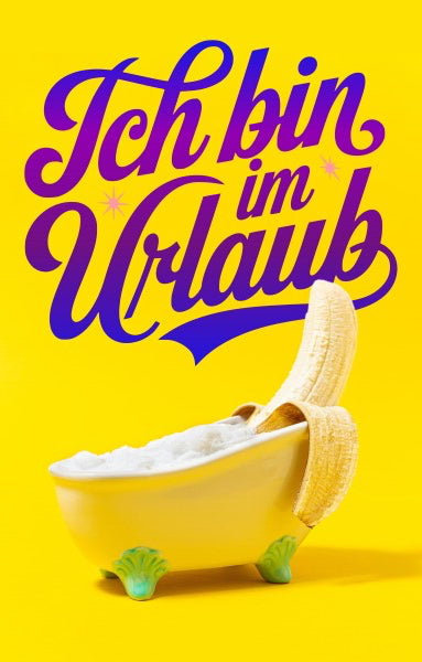 Lustige Banane im Urlaub Handtuch nach bosnischer Art