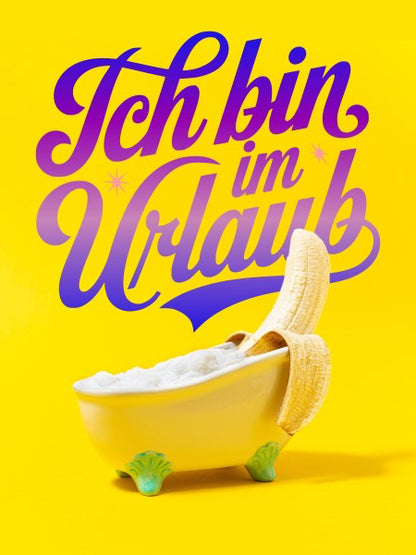 Lustige Banane im Urlaub Handtuch nach bosnischer Art