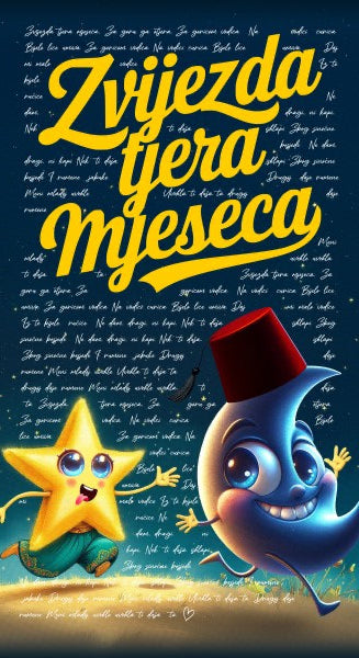 Zvijezda tjera mjeseca Strandtuch nach bosnischer Art