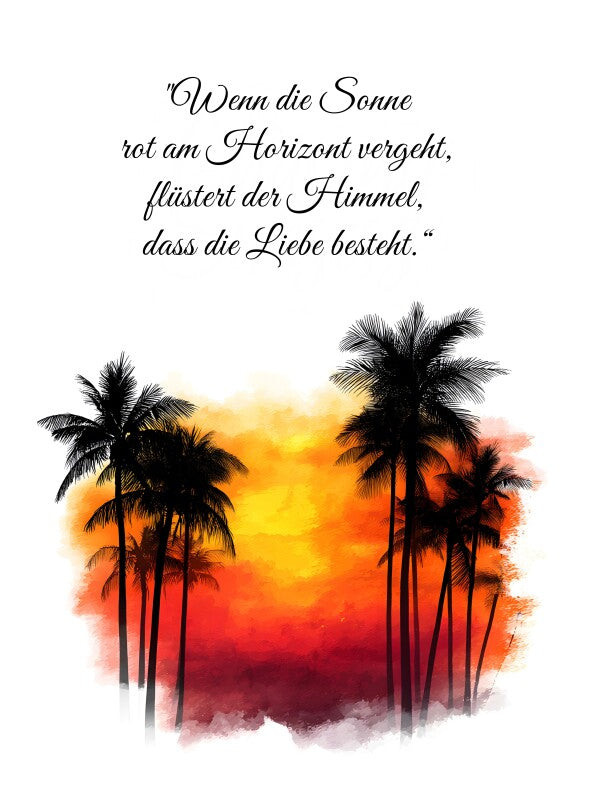 Klebeposter Sonnenuntergang