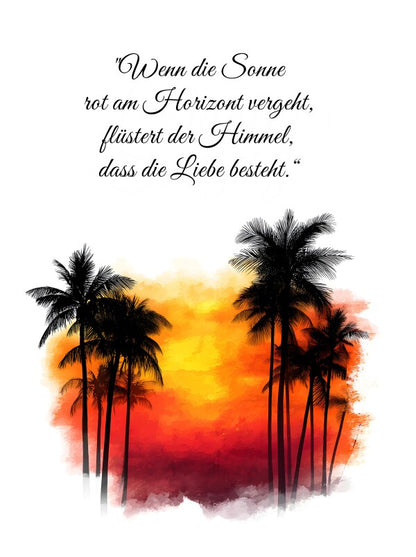 Klebeposter Sonnenuntergang