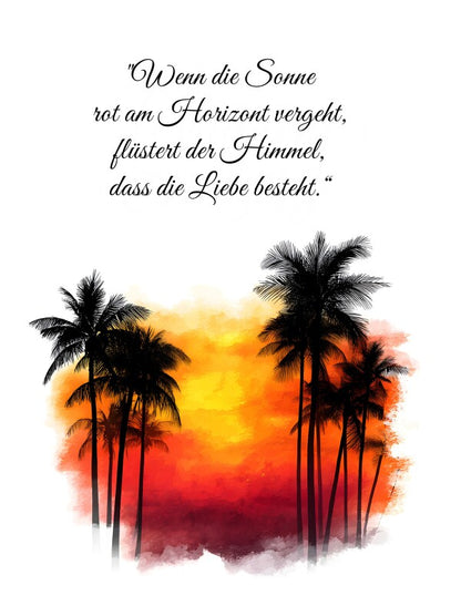 Klebeposter Sonnenuntergang