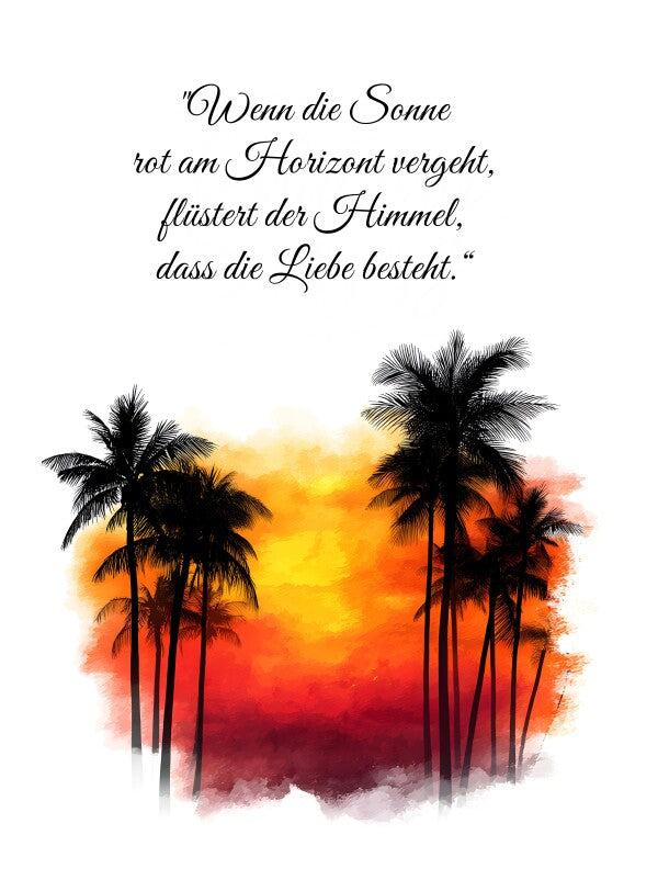 Klebeposter Sonnenuntergang