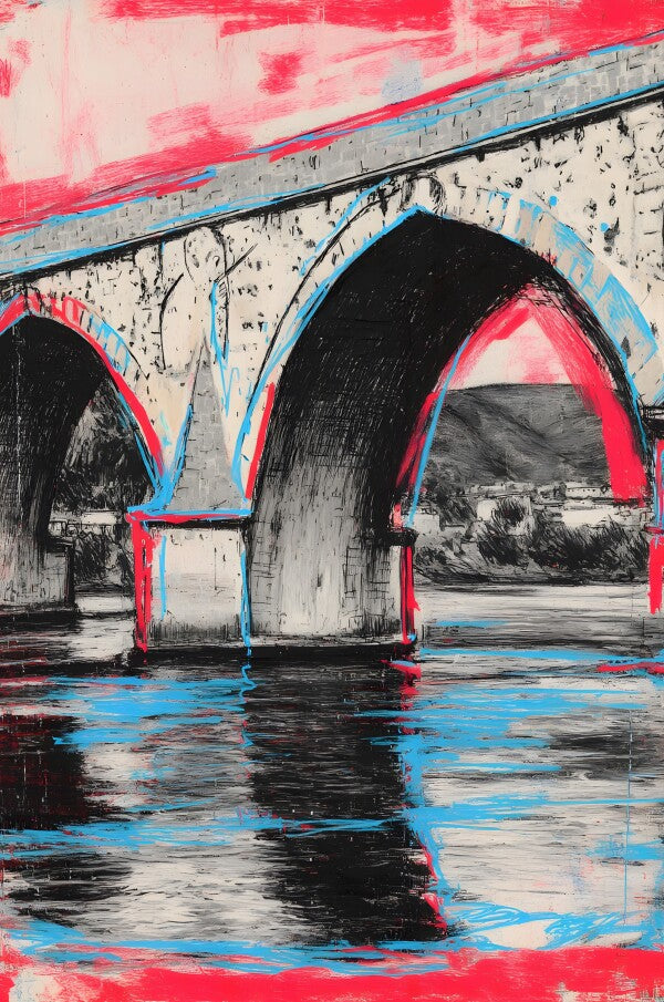 Klebeposter Brücke