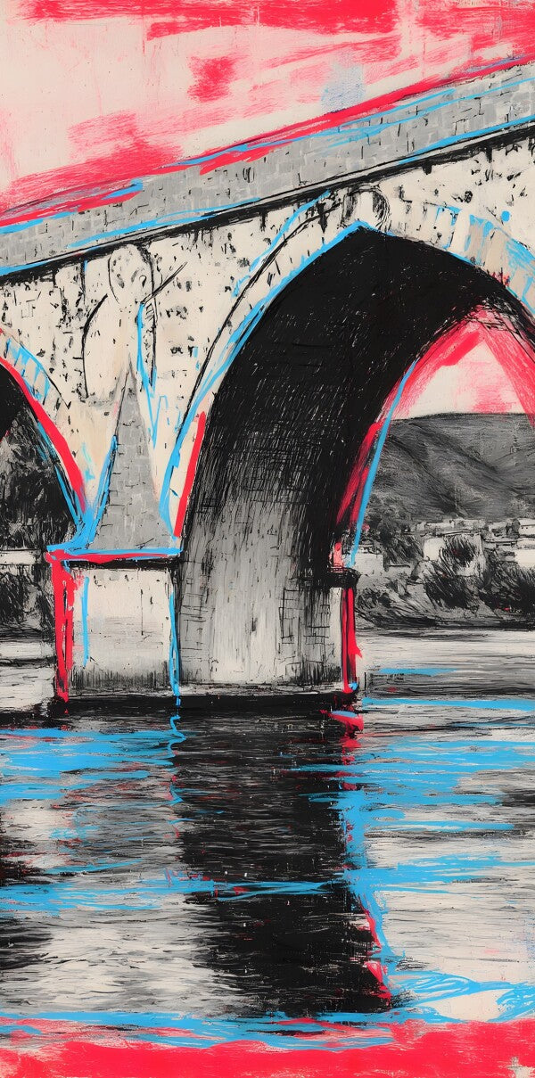Klebeposter Brücke
