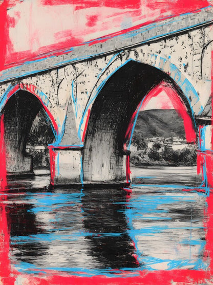 Klebeposter Brücke