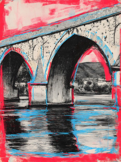 Klebeposter Brücke