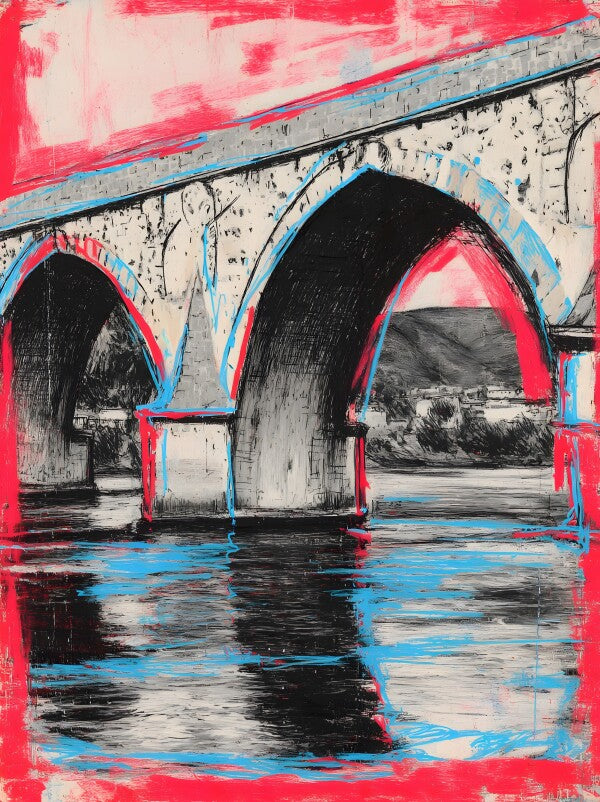 Klebeposter Brücke