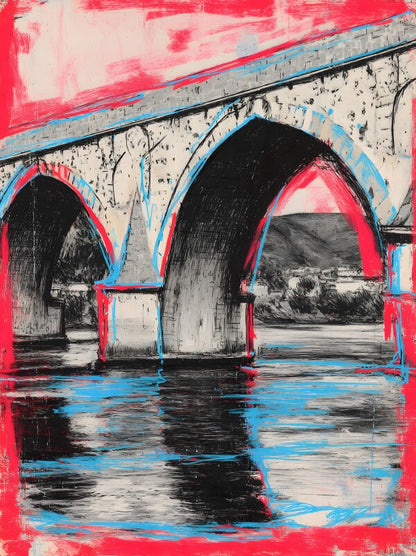Klebeposter Brücke