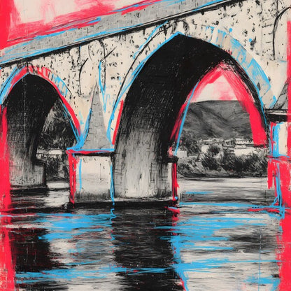 Klebeposter Brücke