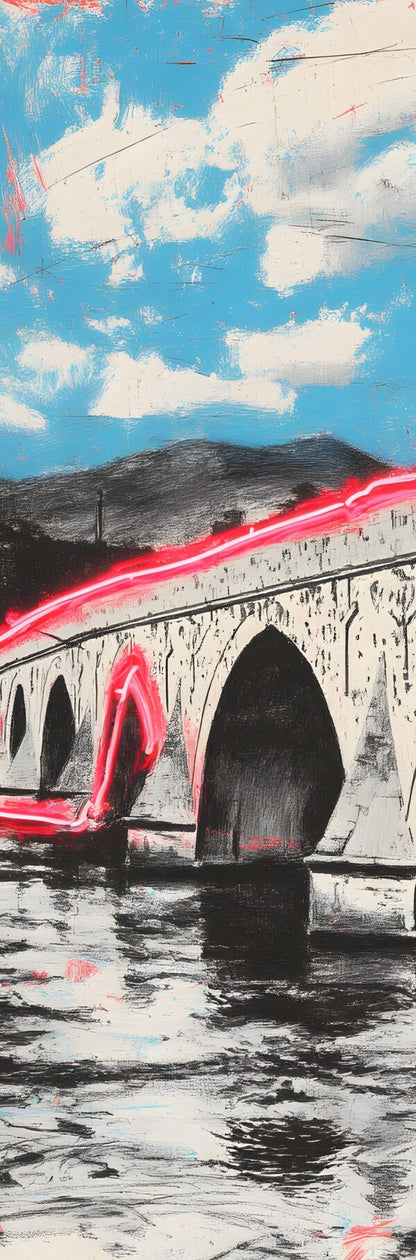 Klebeposter Mehmed-Pase-Sokolovic Brücke