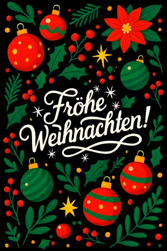 Frohe Weihnachten Premium Decke
