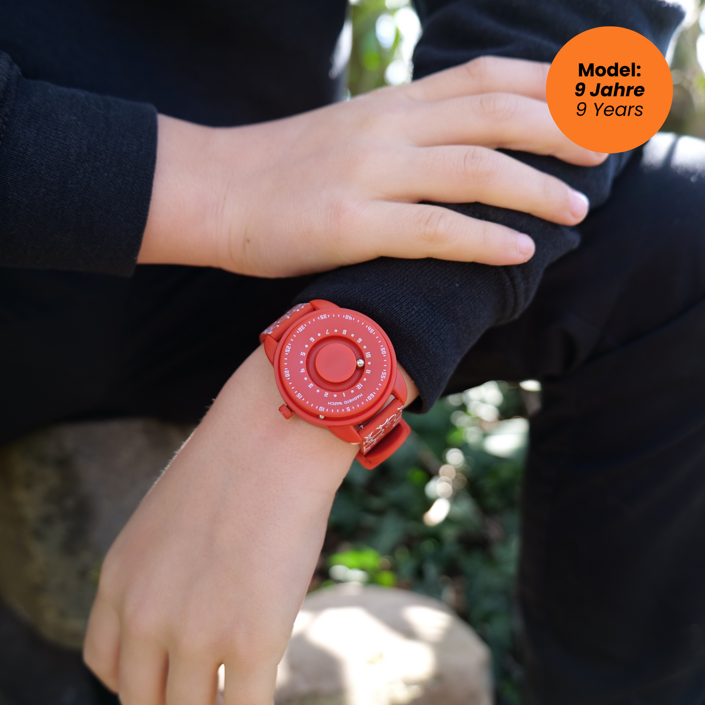 Kinderuhr Bubbles Red