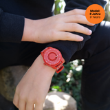 Kinderuhr Bubbles Red