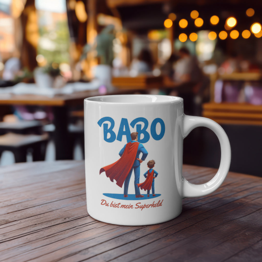 Kaffetasse Babo Superheld