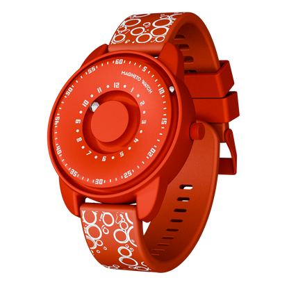 Kinderuhr Bubbles Red