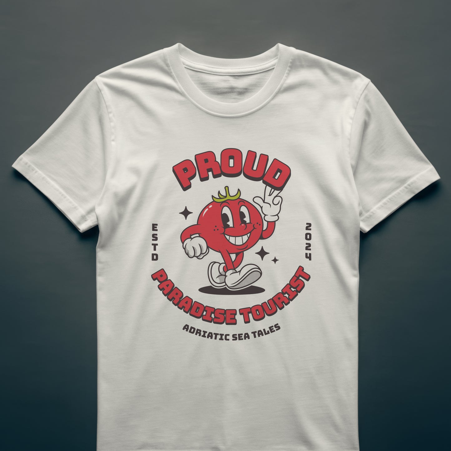 Proud Paradise Tourist  Herren Baumwolle T-Shirt