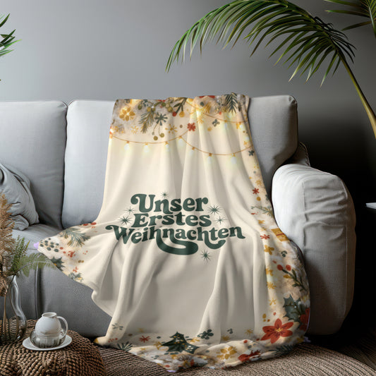 Weihnachten peronalisierte Premium Decke