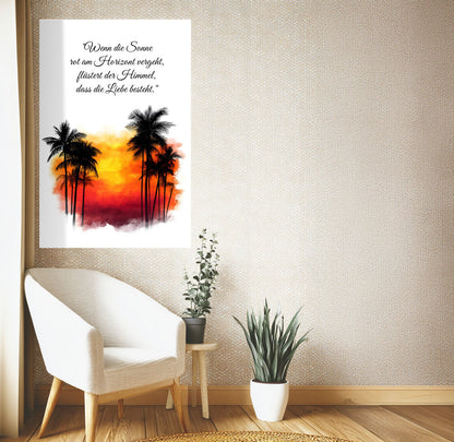 Klebeposter Sonnenuntergang