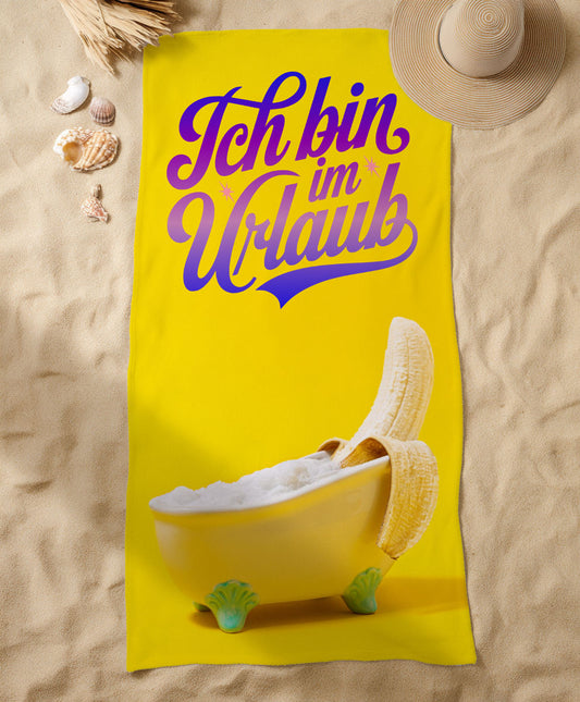 Lustige Banane im Urlaub Handtuch nach bosnischer Art