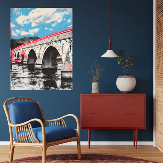 Klebeposter Mehmed-Pase-Sokolovic Brücke