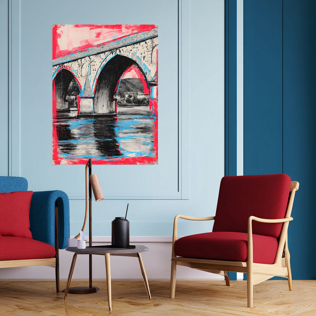 Klebeposter Brücke