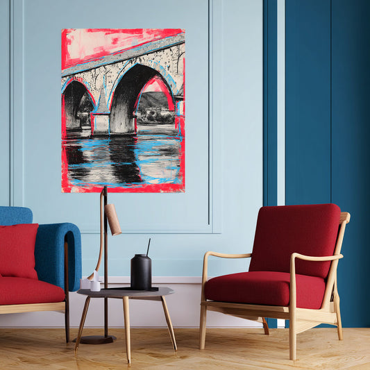 Klebeposter Brücke