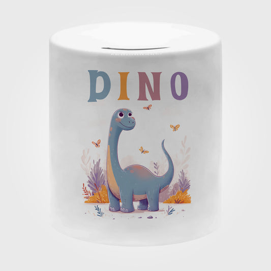 Personalisierte Kinder Dino Spardose