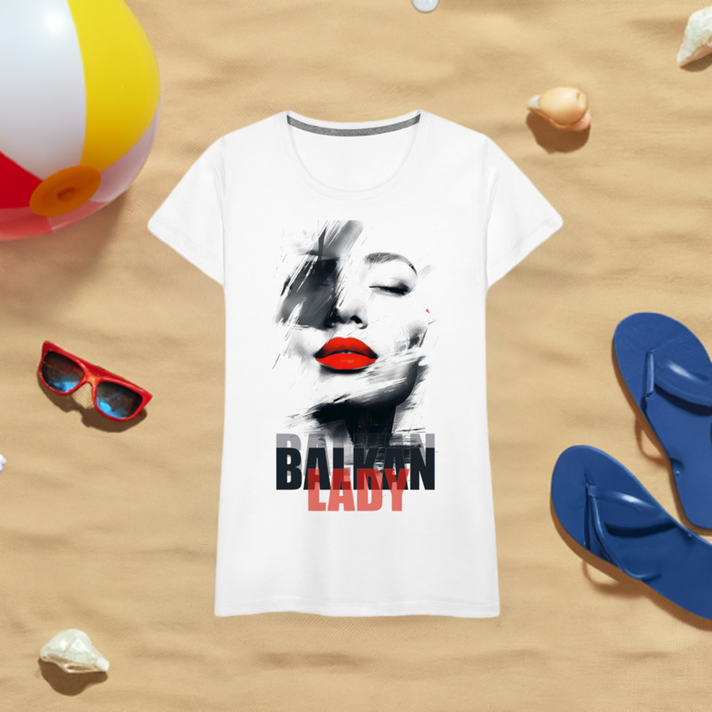 Balkan Frau Damen Premium T-Shirt