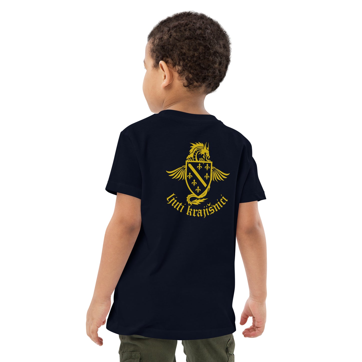 Kinder-T-Shirt aus Bio-Baumwolle mit Ljuti Krajisnici-Design