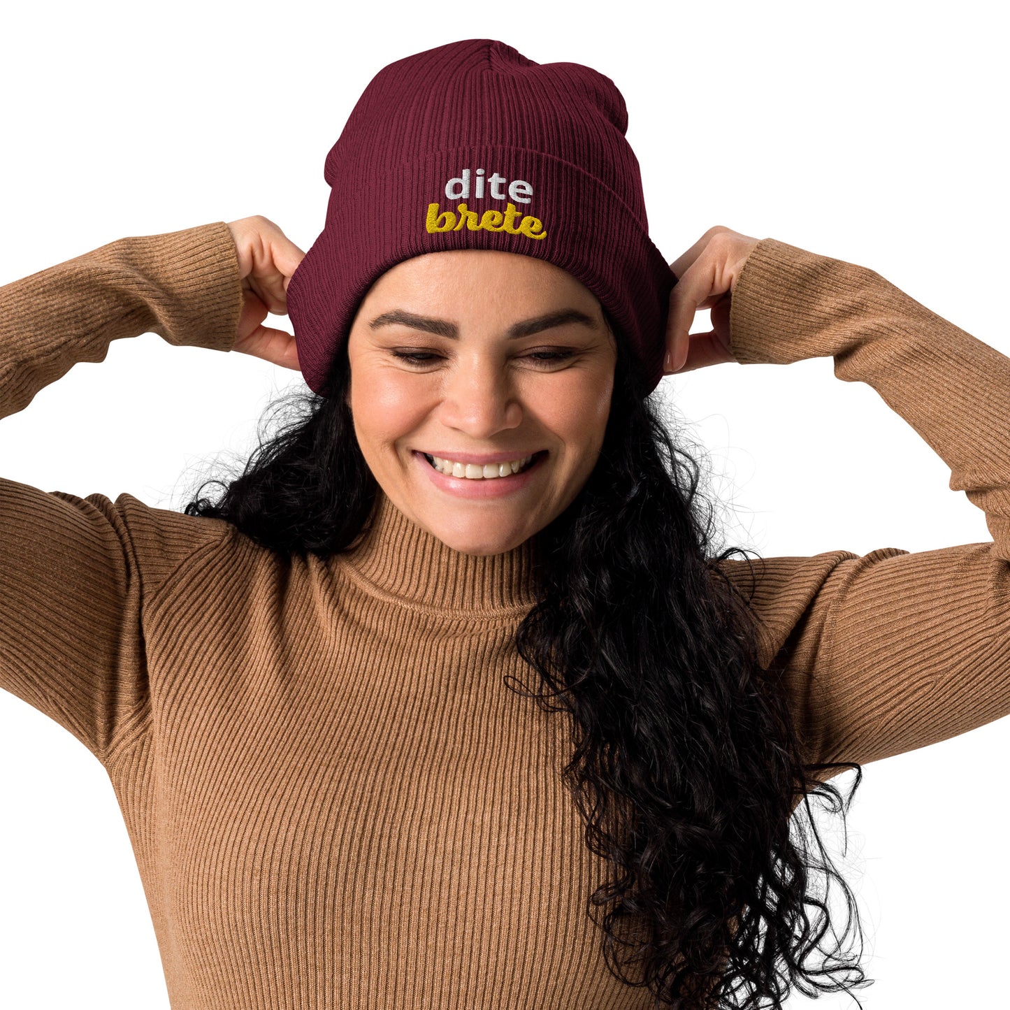 Bosnische unisex Bio-Gerippte Beanie-Mütze