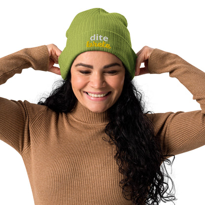 Bosnische unisex Bio-Gerippte Beanie-Mütze