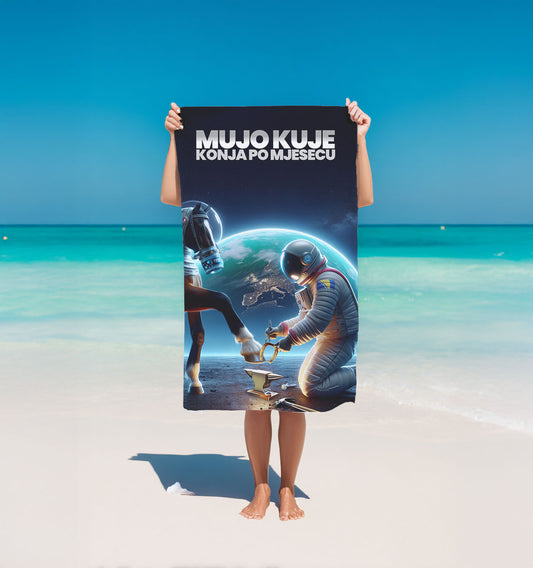 Mujo kuje Strandttuch nach bosnischer Art